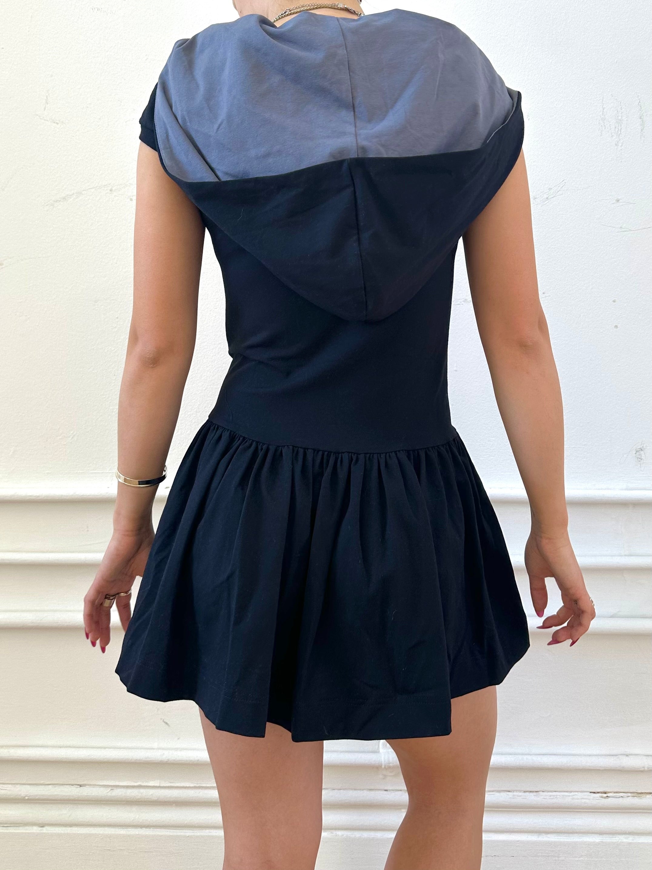 ray dress - black grey