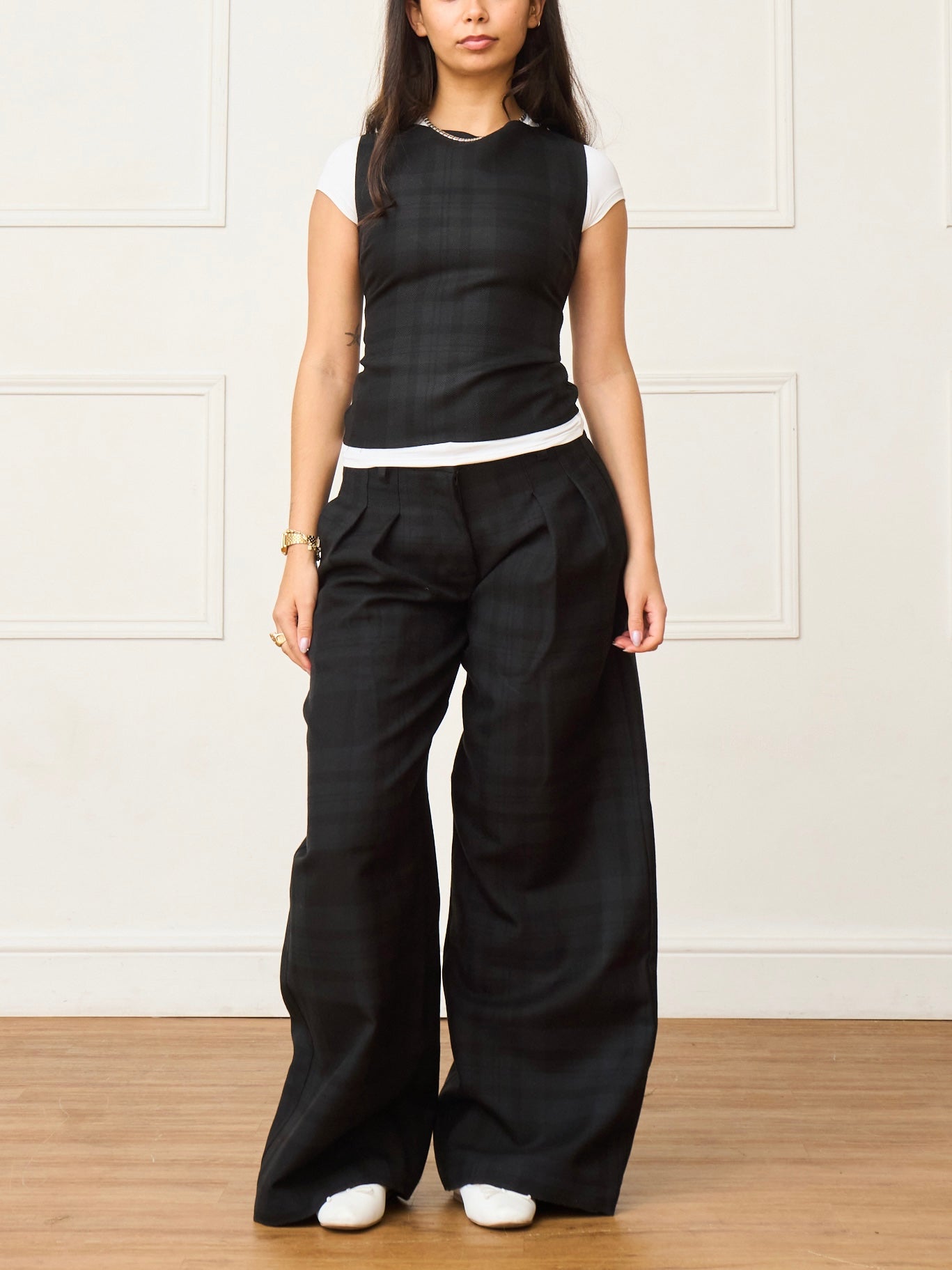 parker trouser - black wool