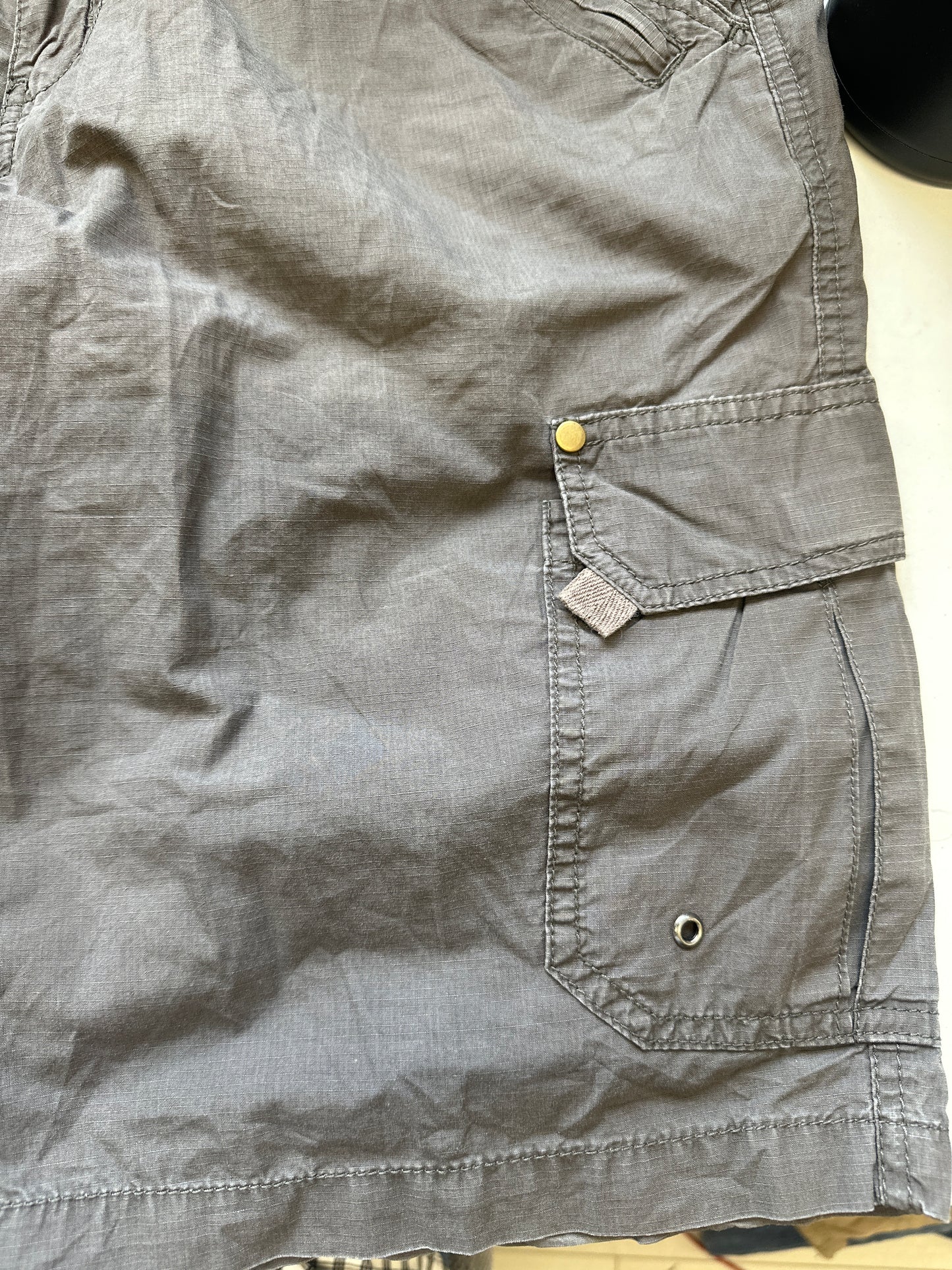 brown utility cargo shorts