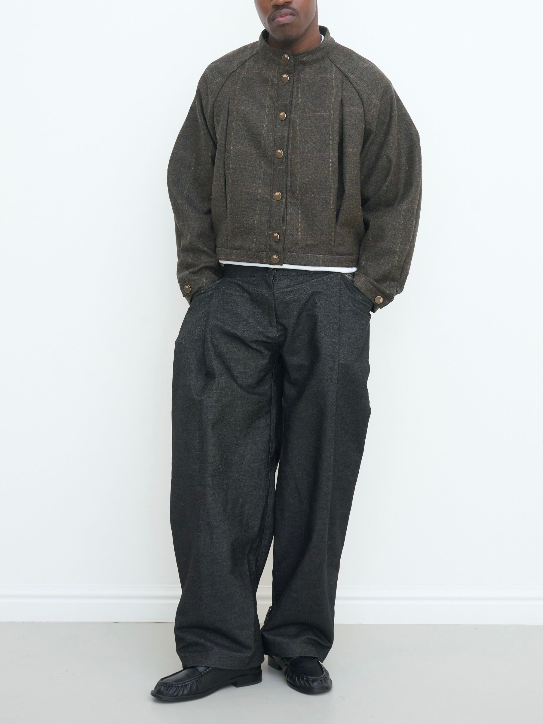 arden jacket - khaki wool