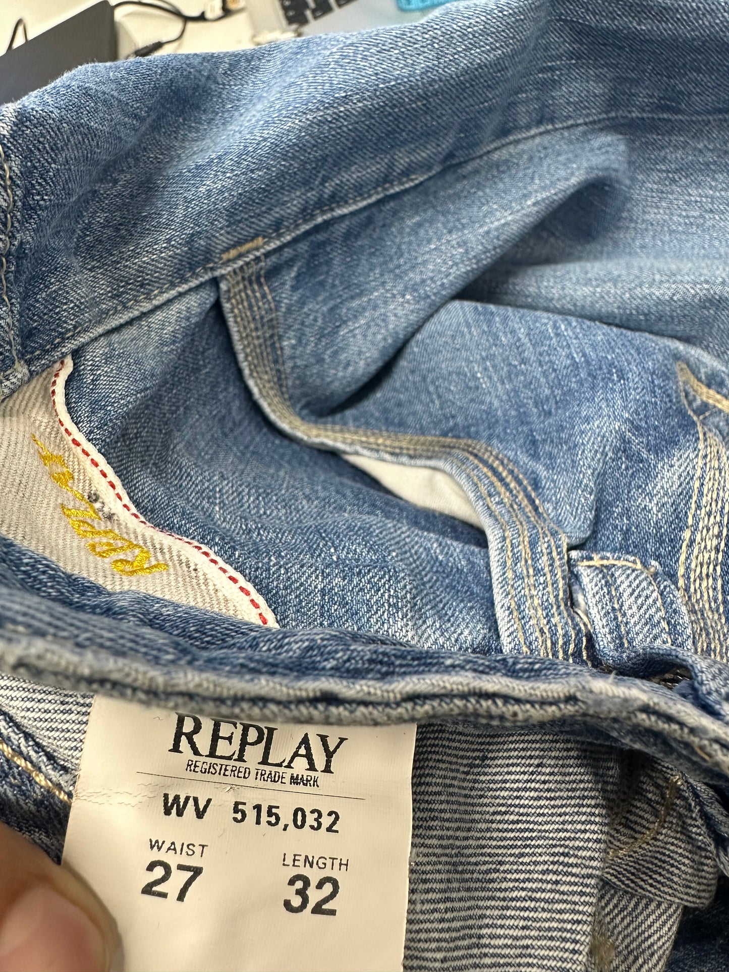 replay 00's blue flared jeans