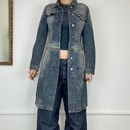 miss sixty long denim jacket