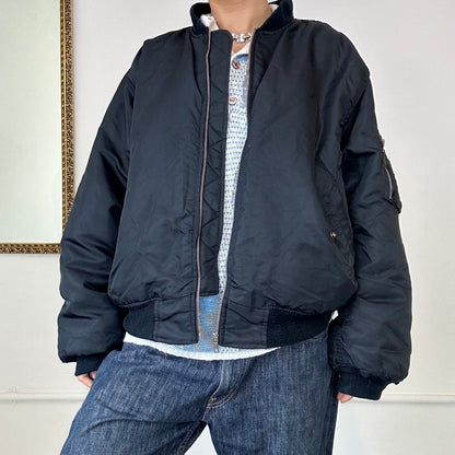 2000s oversized bomber jacket