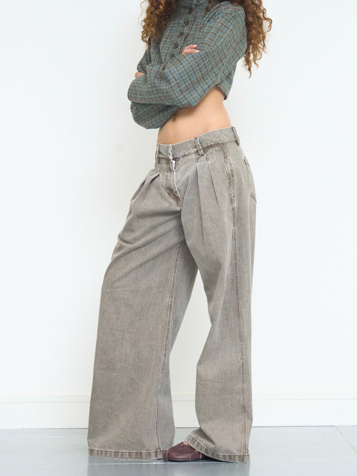 parker jean - khaki washed denim