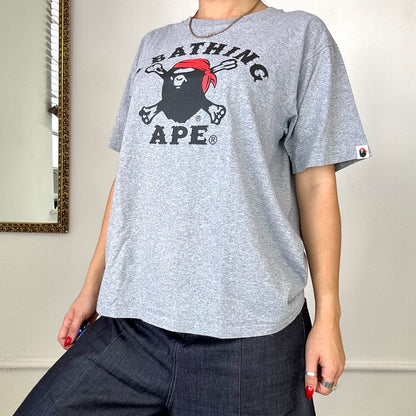 BAPE grey baggy tshirt