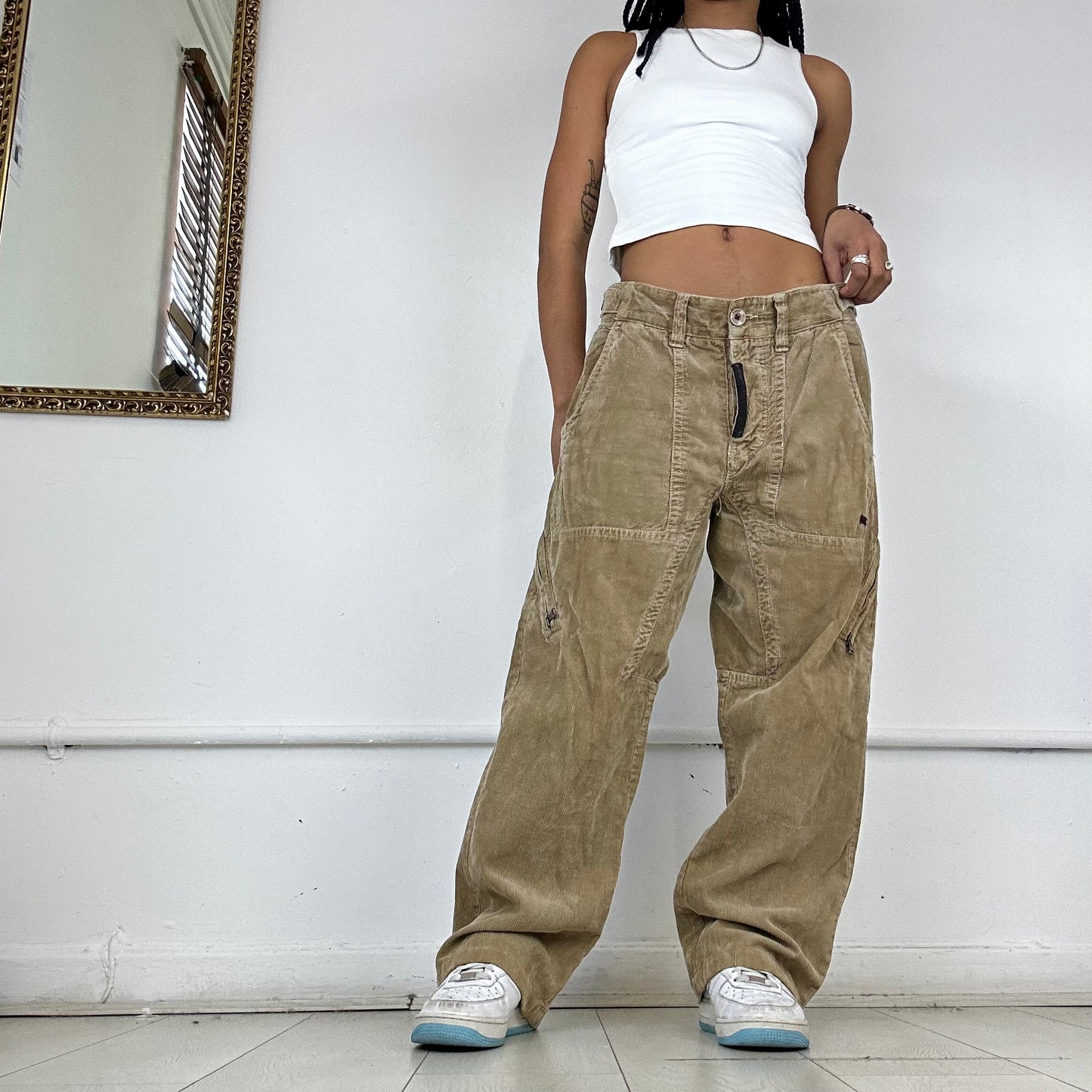 baggy corduroy trousers