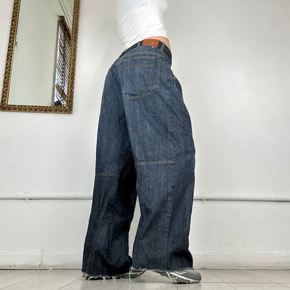 baggy dark wash jeans by sean john