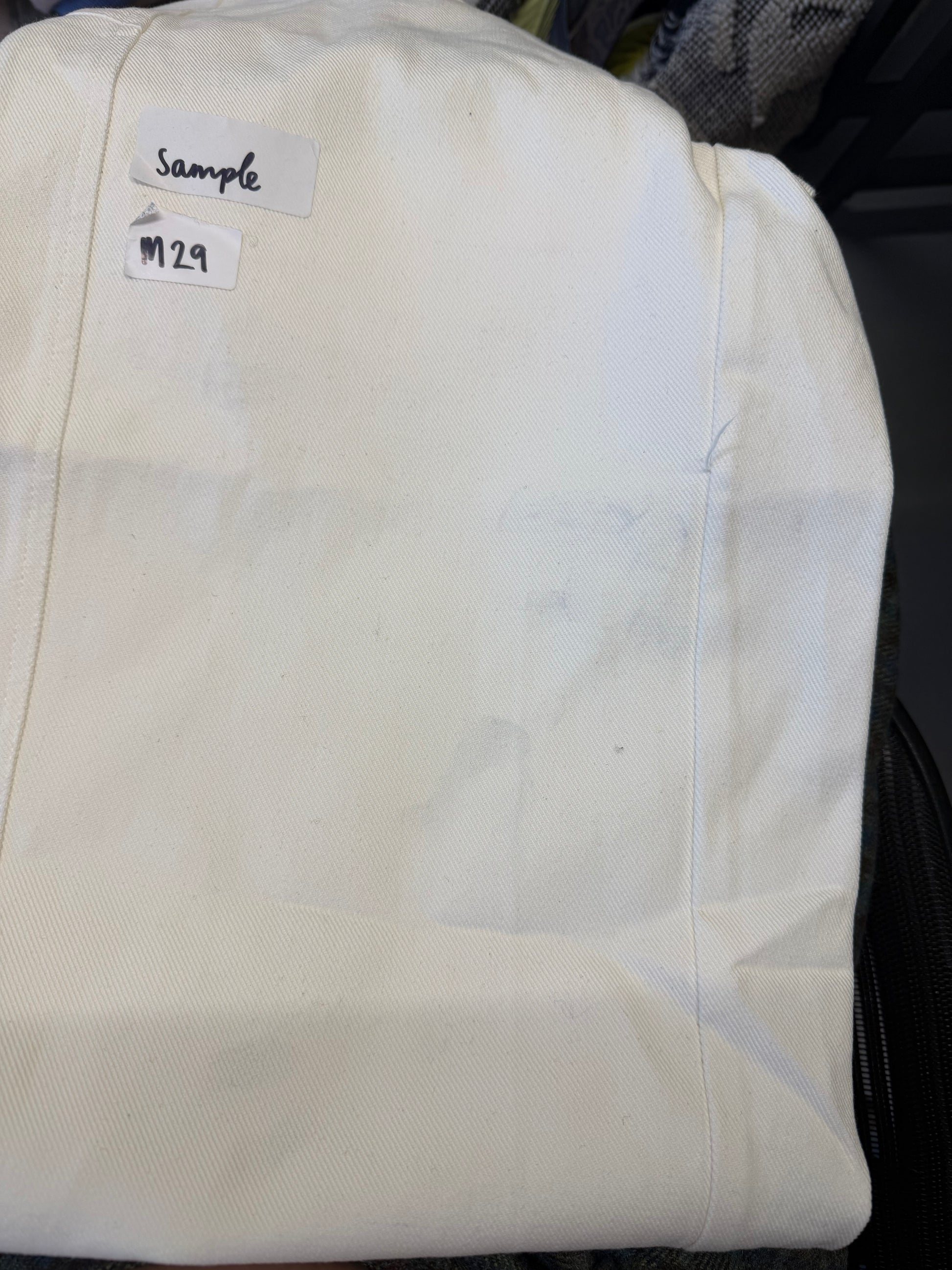 SAMPLE  cameron jean - white denim