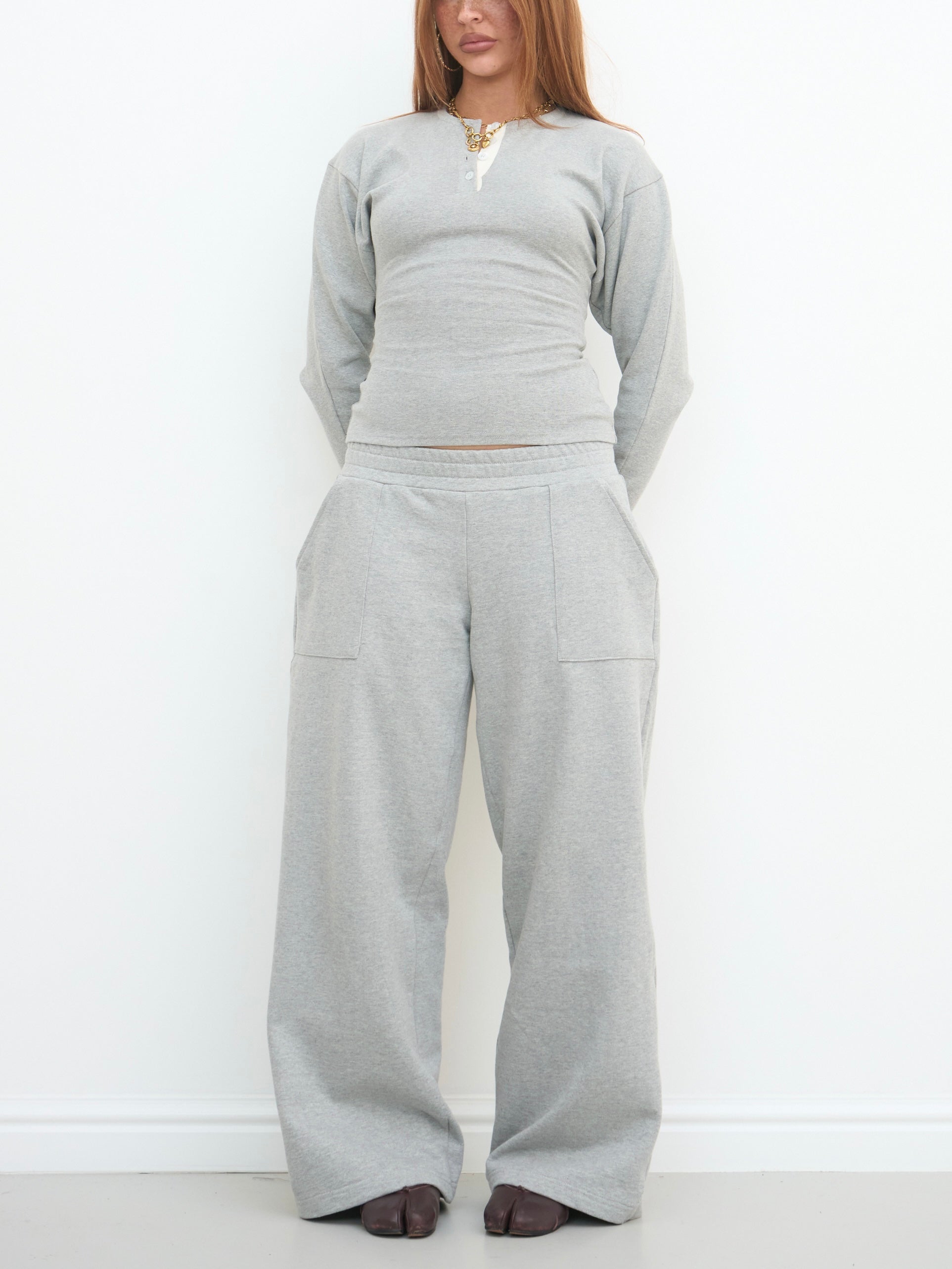 leni top - grey