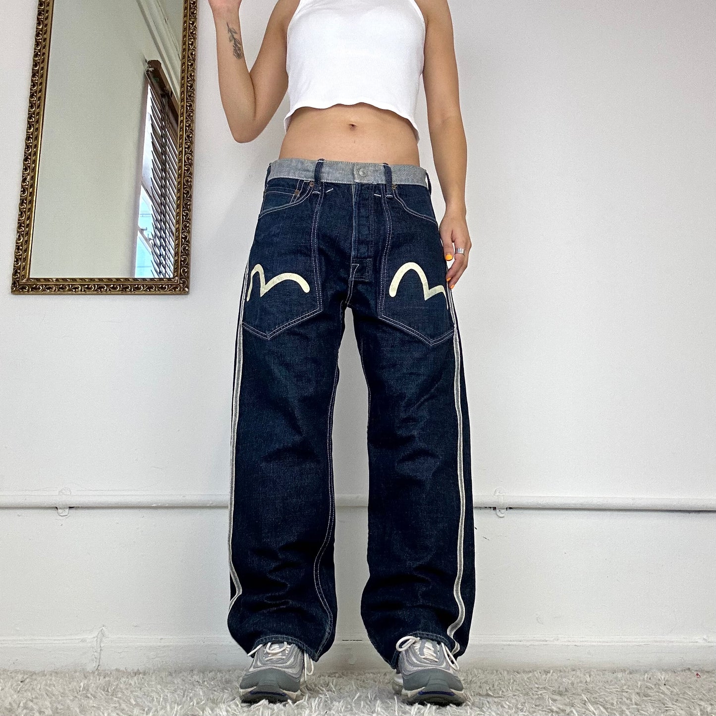 vintage evisu baggy jeans