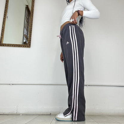 vintage wide leg adidas tracksuit bottoms