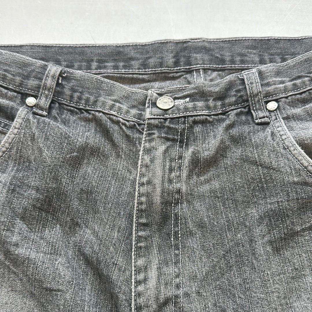 90’s washed grey baggy jeans