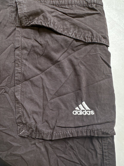 brown cargo adidas shorts