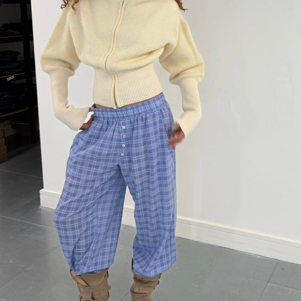 rowan balloon jumper - ivory mohair knit