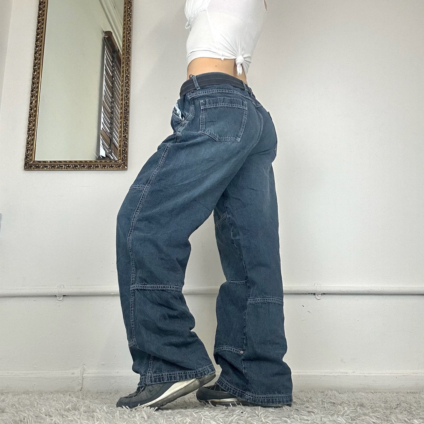 baggy cargo style jeans