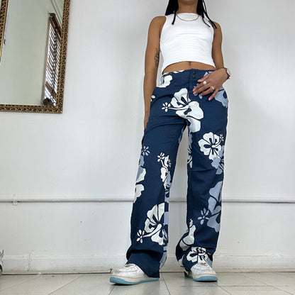 90’s floral wide leg trousers