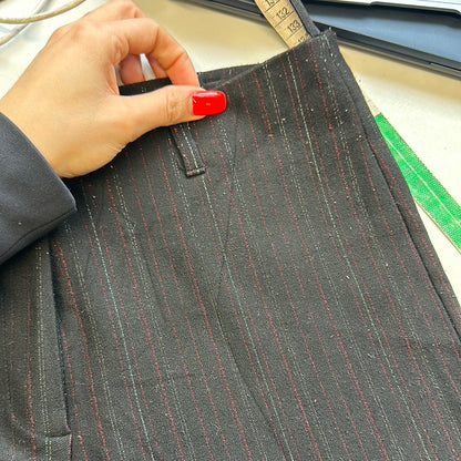 2000’s pinstripe flared trousers