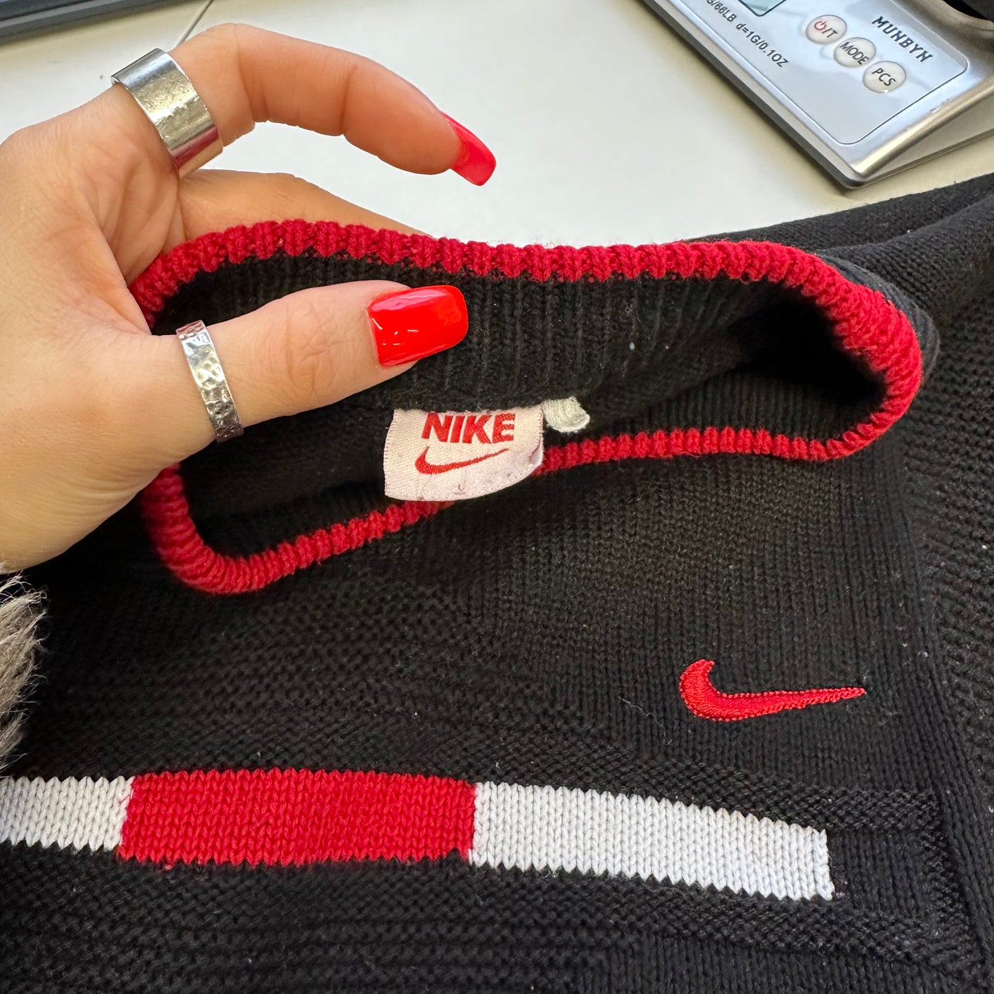 vintage nike knitted jumper