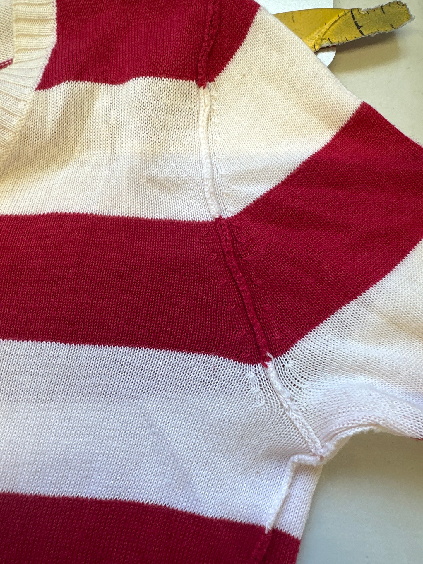 red and white striped dolce & gabbana top