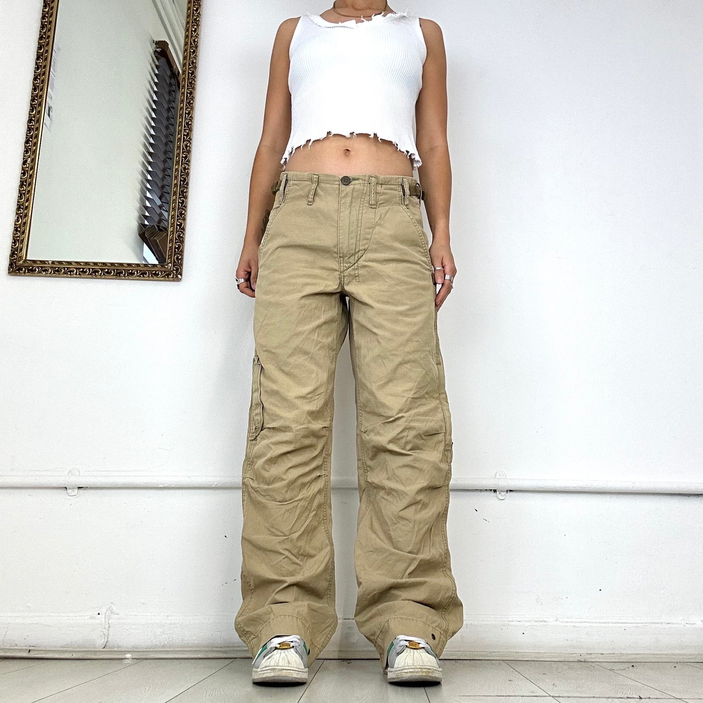 g-star raw baggy khaki cargo trousers