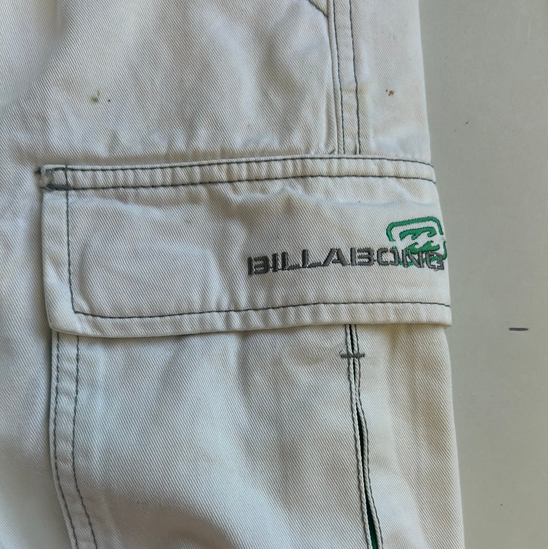 Billabong white baggy jorts