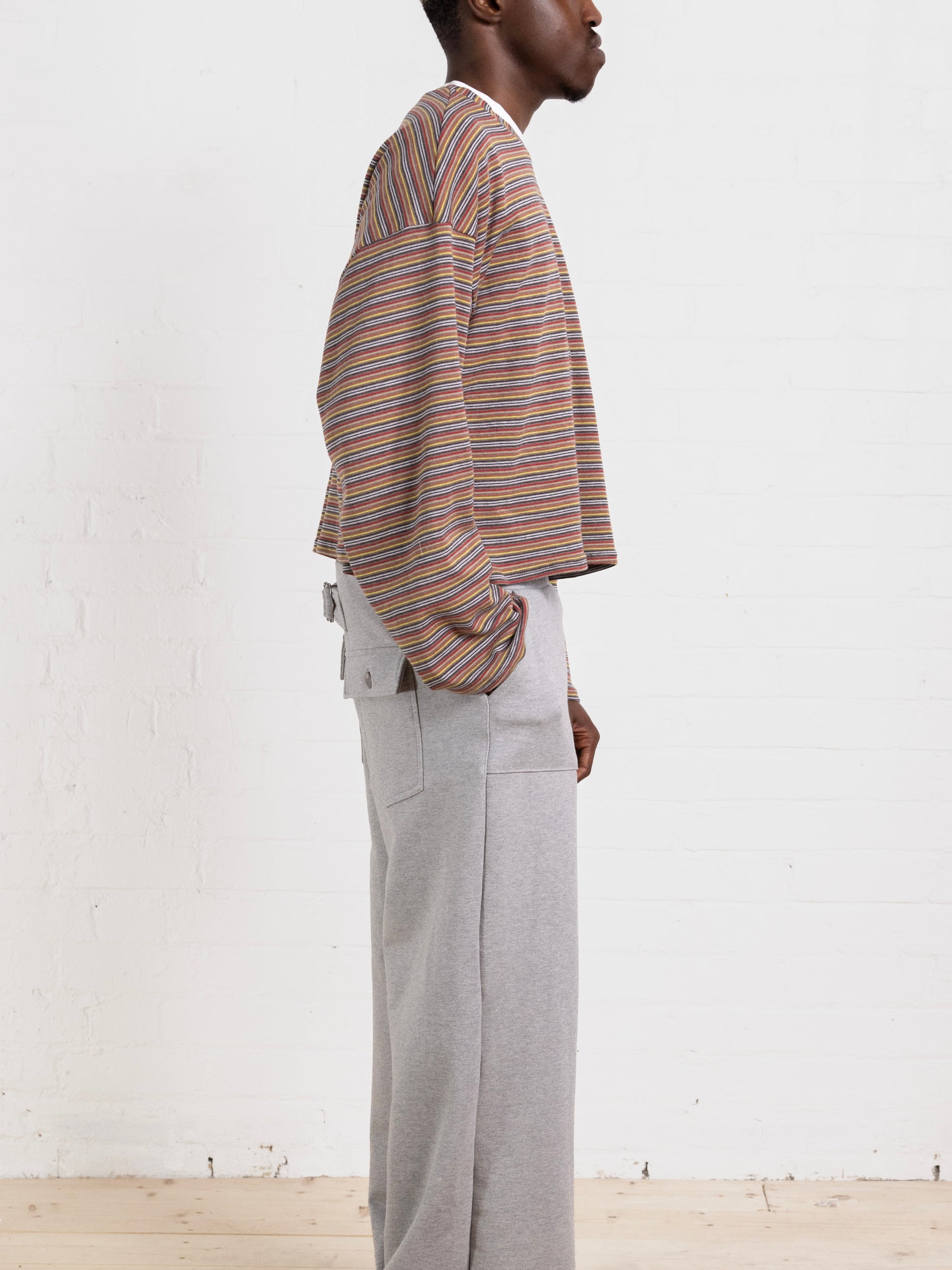 casey jumper - warm stripe