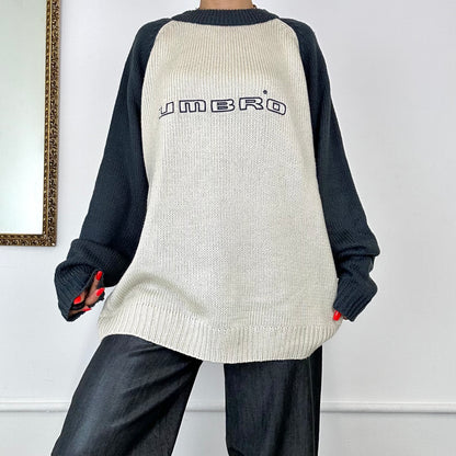 90's Umbro spell out knitted jumper