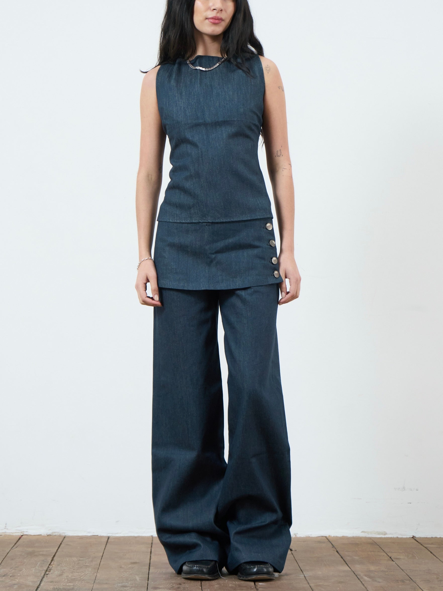 shay trouser - navy denim