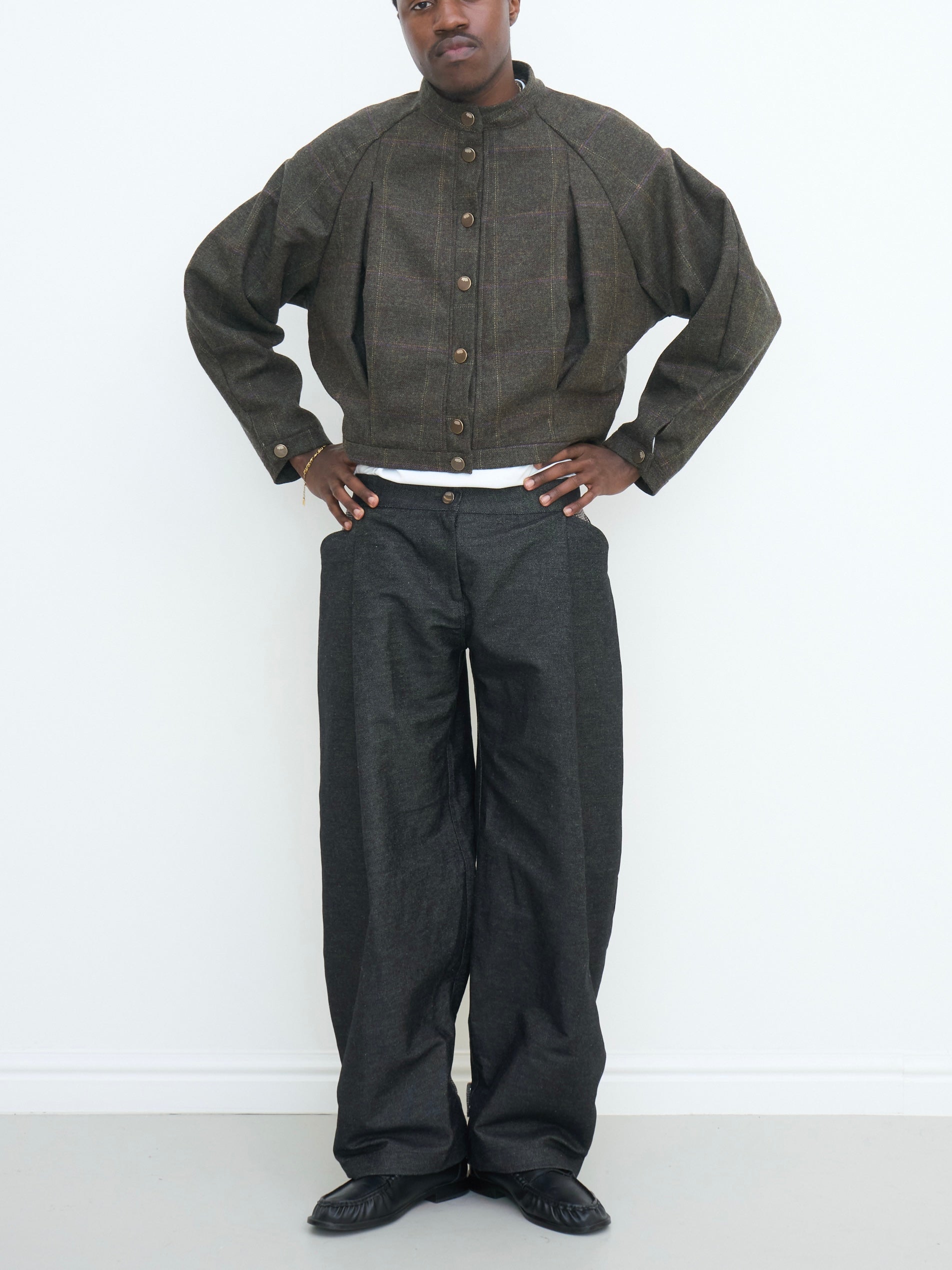 arden jacket - khaki wool