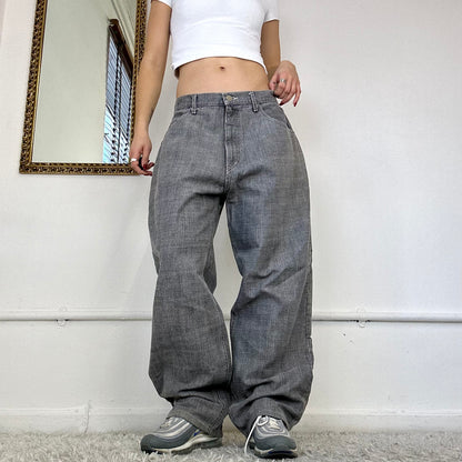 vintage grey baggy jeans