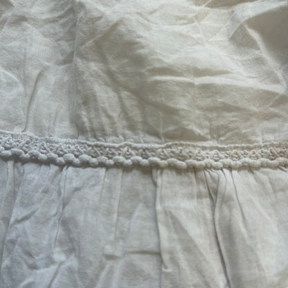 00s white tiered maxi skirt