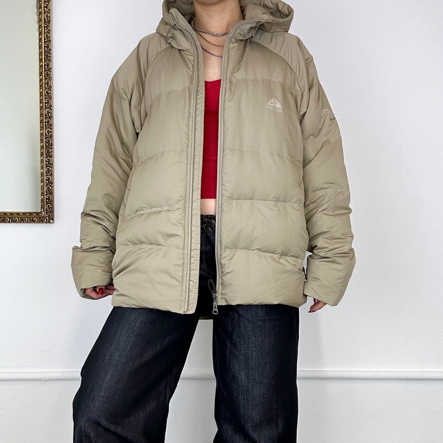 vintage nike ACG puffer coat