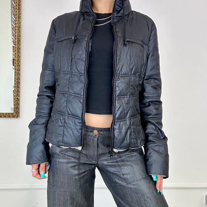 vintage armani jeans puffer coat