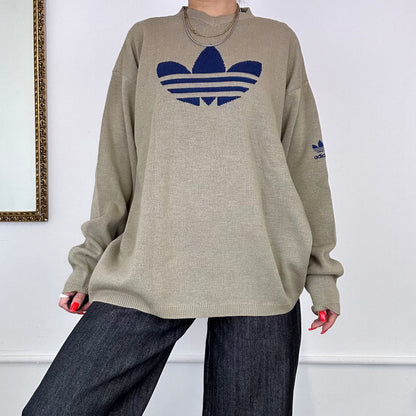 vintage adidas knitted jumper