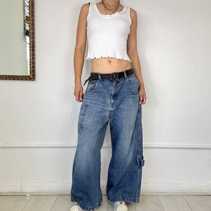 00's baggy cargo jeans