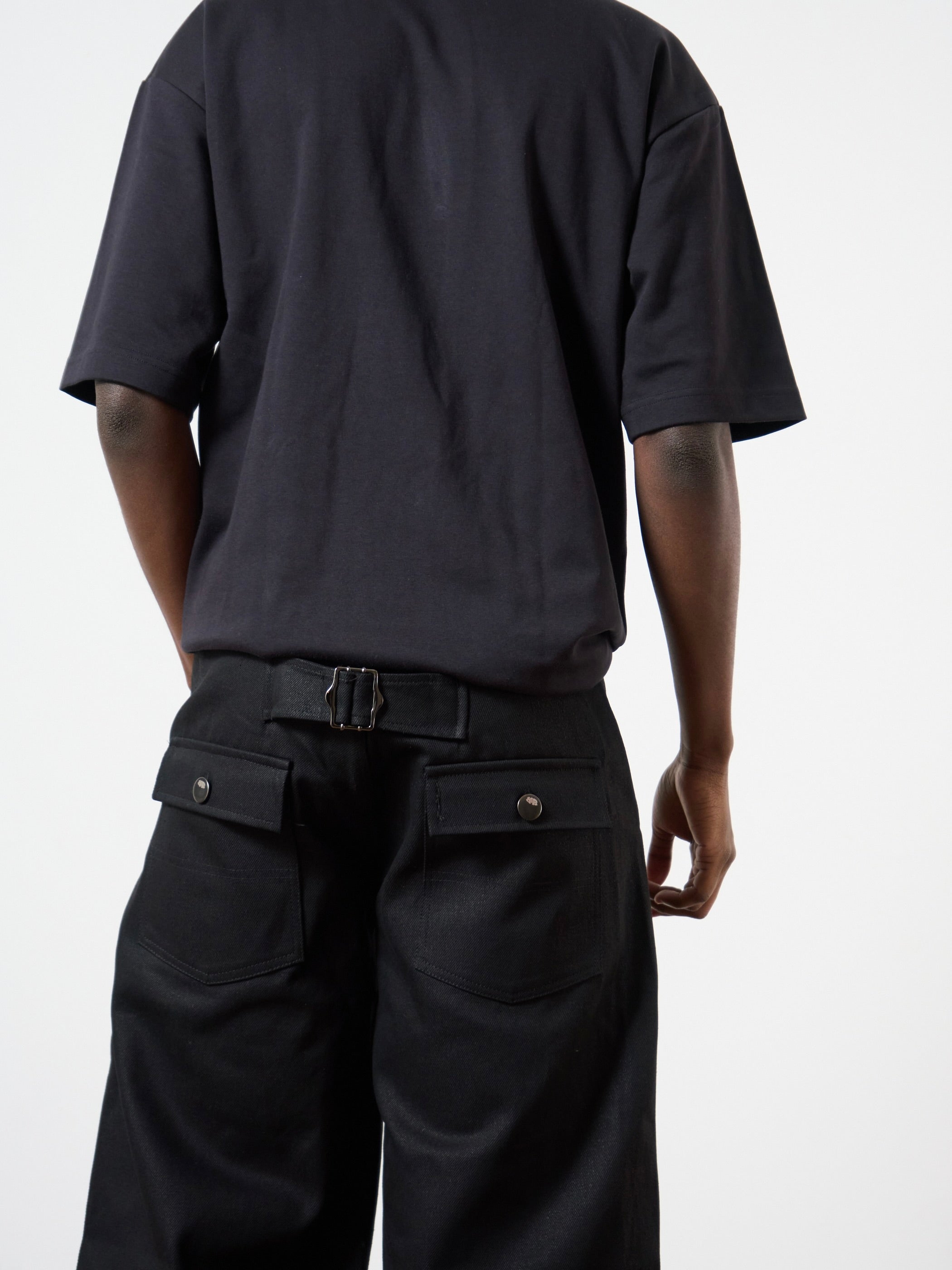 slouch jean - black denim