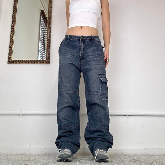 cavalli wide leg 00’s cargo jeans