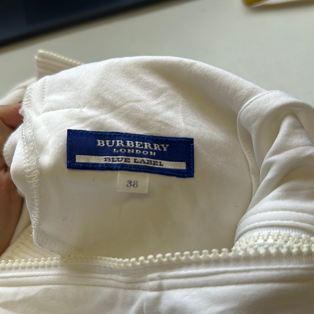 burberry white zip up jacket