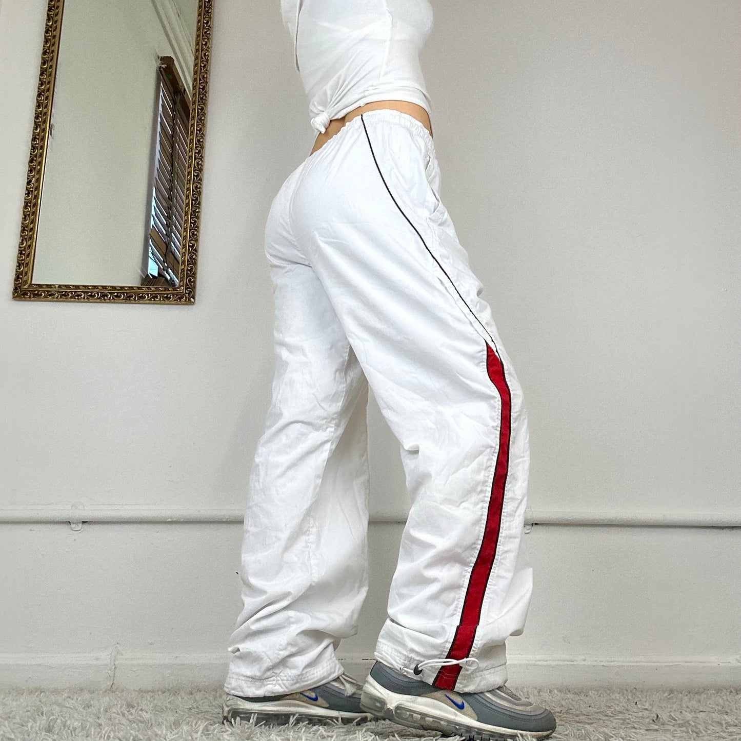 vintage white nike joggers