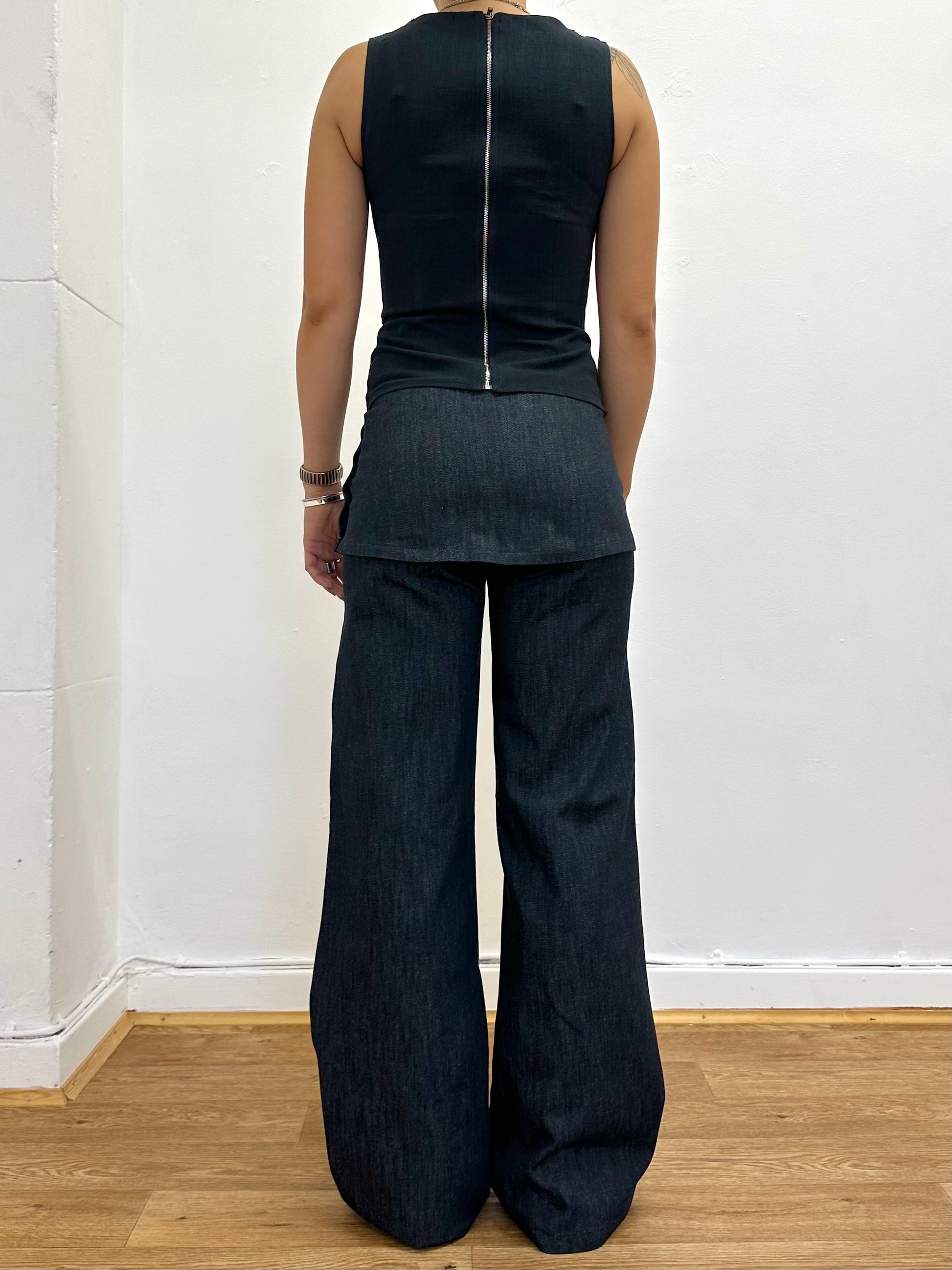 shay trouser - navy denim