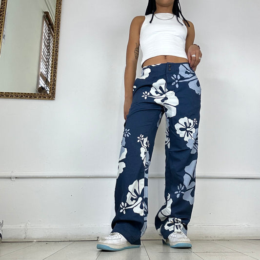 90’s floral wide leg trousers