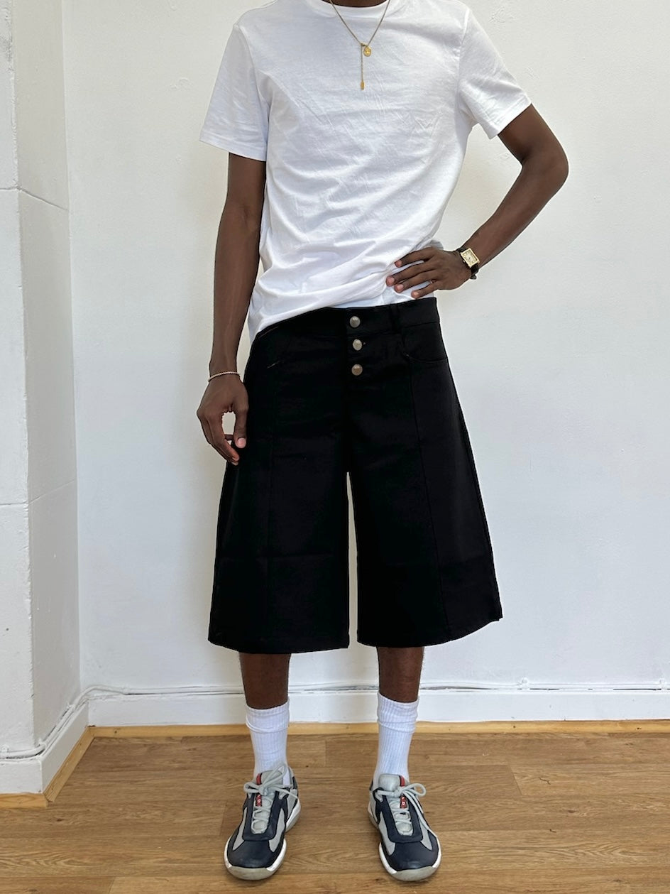 short patineur - denim noir