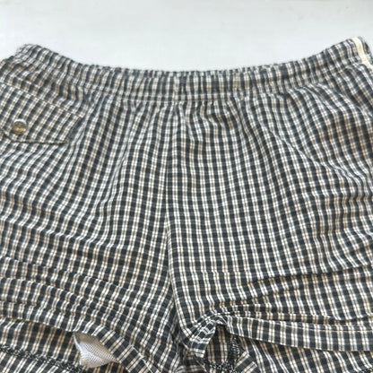 checkered mini board shorts