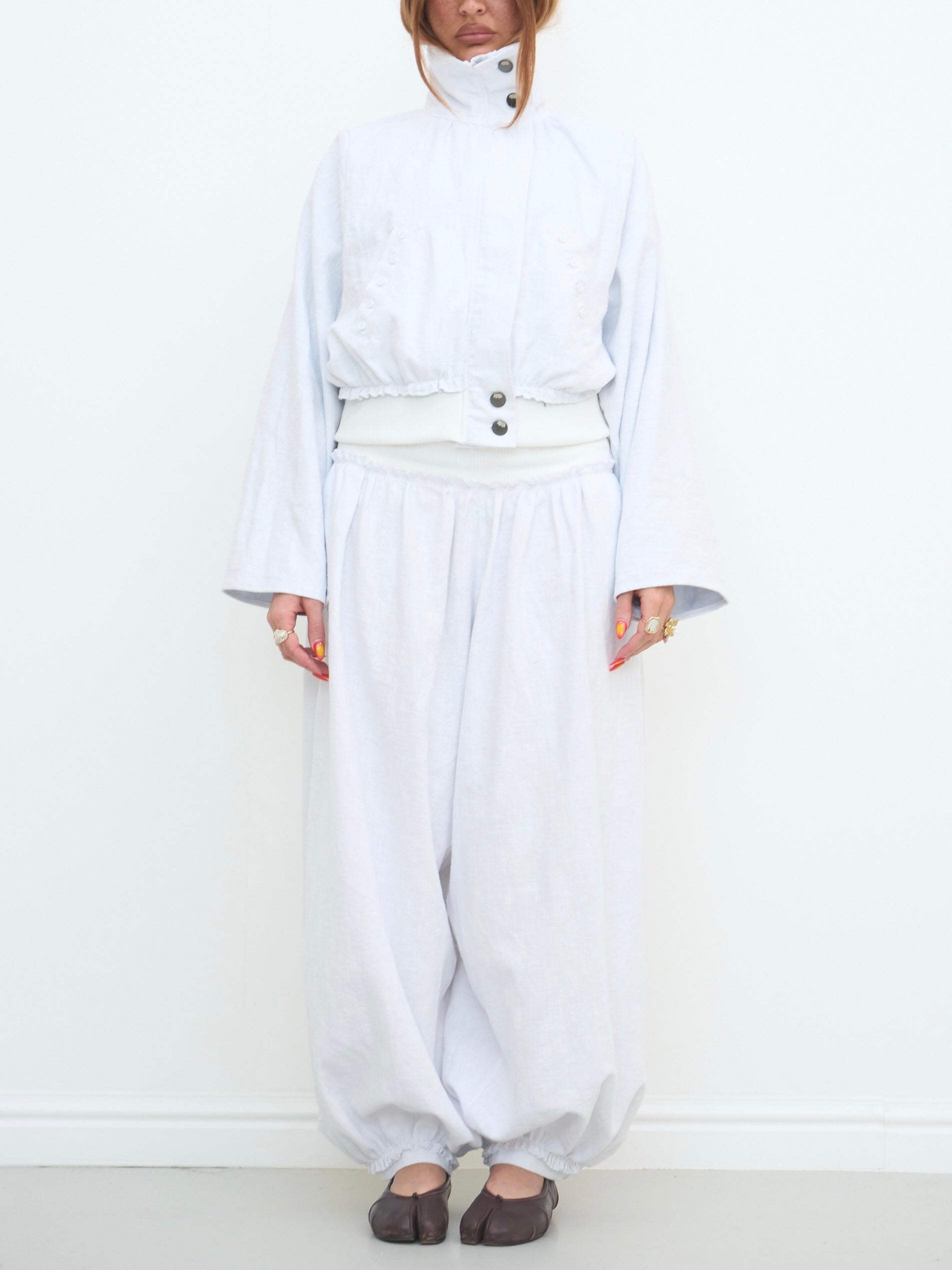 noa jacket - white linen