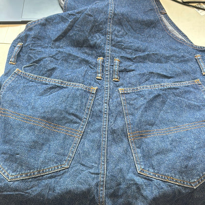 dark wash denim dungarees