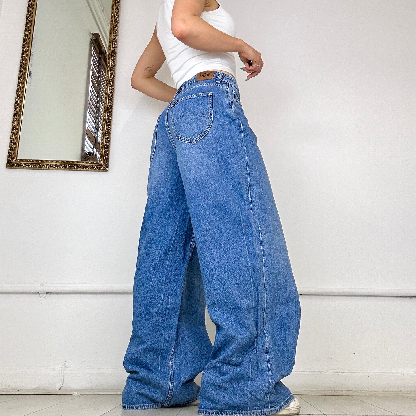 super baggy jeans by lee