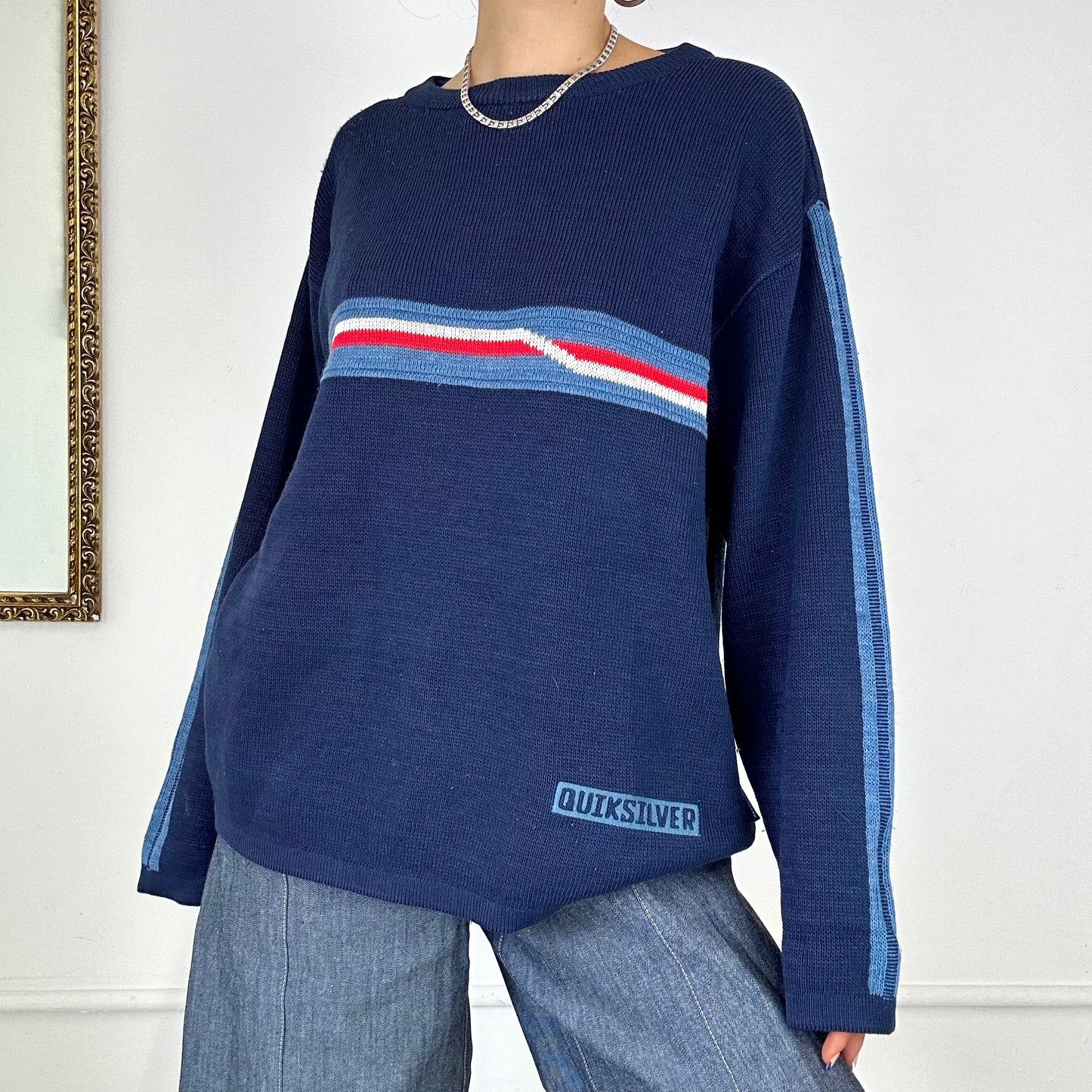 Quiksilver navy knitted jumper