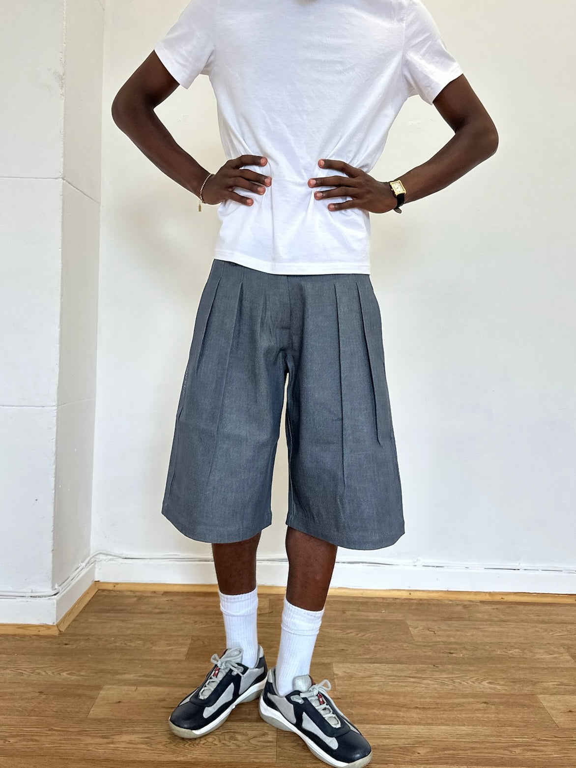 Parker Short – Cadet Grey Denim