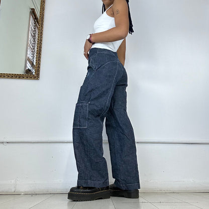 00’s wide leg cargo jeans