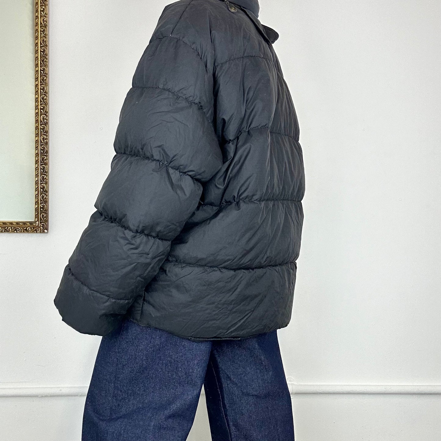 reversible puffer jacket by southpole